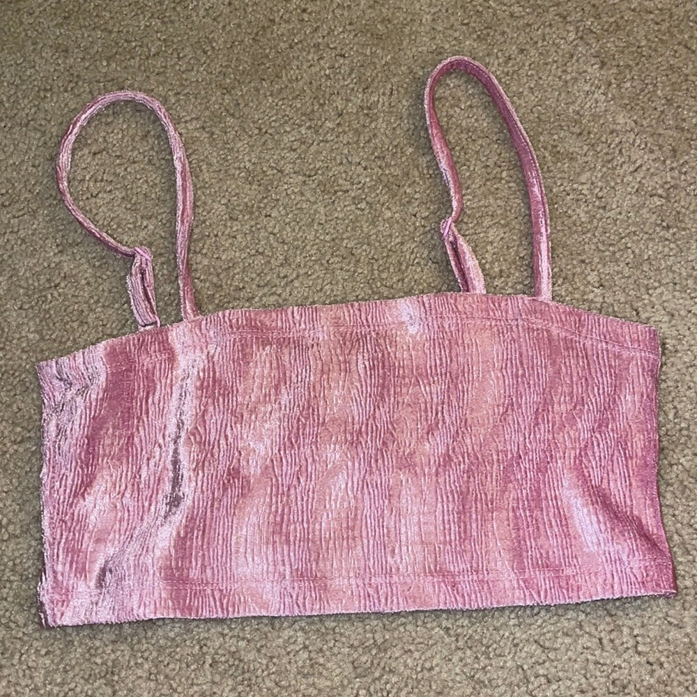 urban outfitters pink bra top